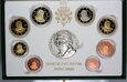 Watykan, Benedykt XVI, srebrny medal z zestawem 8 monet 2010