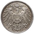 63. Niemcy, Wilhelm II, 1 marka 1914 D