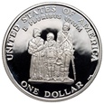 USA, dolar 1998 S, Crispus Attucks