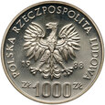 Polska, PRL, 1000 złotych 1988, Jadwiga, Próba
