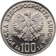 #AM# Polska, PRL, 100 zł 1978, Adam Mickiewicz, próba, nikiel