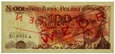 Polska, PRL, 100 złotych 1976, Wzór, Seria AK, Numer 0586