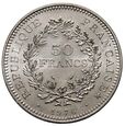 07. Francja, Piąta  Republika, 50 franków 1976, Herkules