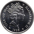 Wyspa Man, Elżbieta II, 1/10 nobla 1985, Łódź, 1/10 uncji platyny