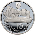 Słowacja, 10 euro 2009, stempel lustrzany