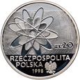 #AJ# Polska, III RP, 20 złotych 1998, Odkrycie Polonu i Radu 