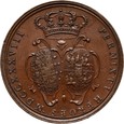 Medal August III, 1738, wybity z okazji ślubu Marii Wettyn