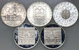 Austria, zestaw 5x 100 szylingów 1976-1977
