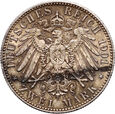 Niemcy, Prusy, Wilhelm II, 2 marki 1901, 200. lecie Królestwa Prus