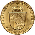 13. Liechtenstein, Franciszek Józef II, 50 franków 1956, #ZG