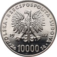 #AM# Polska, PRL, 10000 zł 1987, Jan Paweł II, próba, nikiel