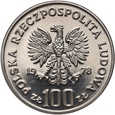 #AM# Polska, PRL, 100 zł 1978, Łoś, próba, nikiel