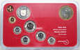 Szwajcaria, zestaw 9 monet od 1 rappena do 5 franków 2005 (proof)