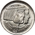 #AJ# Polska, PRL, 100 złotych 1966, Mieszko i Dąbrówka, próba