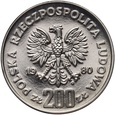 #AM# PRL, 200 zł 1980, Kazimierz Odnowiciel, próba, nikiel