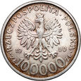 #AK# Polska, III RP, 100000 złotych 1990, Solidarność, typ B