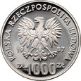 Polska, PRL, 1000 złotych 1987, Olimpiada 1988- łucznictwo, próba