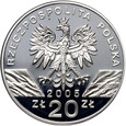 Polska, III RP, 20 złotych 2005, Puchacz