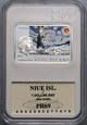 #AJ# NIUE, Elżbieta II, dolar 2007, Vincent van Gogh, GCN PR69