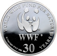 WWF, medal z 1986 roku, Niedźwiedź,  Srebro