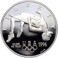 USA, 1 dolar 1996 P, Igrzyska w Atlancie, Skok wzwyż, proof