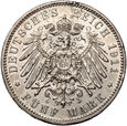 Niemcy, Bawaria, Otto, 5 marek 1911 D, 90. urodziny Luitpolda