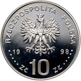 Polska, III RP, 10 złotych 1998, Zygmunt III Waza, Półpostać