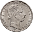 #Aj# Austria, Franciszek Józef I, 1 floren 1858 A,  Wiedeń