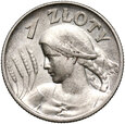 2. II RP, 1 złoty 1925, Żniwiarka, #PG