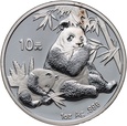 Chiny, 10 yuan 2007, Panda, uncja srebra