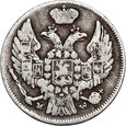 Polska, zabór rosyjski, Mikołaj I,15 kopiejek/1 złoty 1838,Warszawa