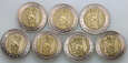 #B03# 30. III RP,  7 x 5 złotych 2014, 25. lat Wolności