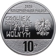 Polska, III RP, 10 złotych 2020, 40 lat NSZZ 