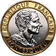 Francja, 10 Franków 1989 Monteskiusz 