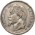 Francja, Napoleon III, 5 franków 1869 BB, Strasburg