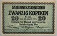 Polska, Królestwo Polskie, Poznań, 20 kopiejek 1916