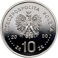 Polska, 10 złotych 2000, Jan Kazimierz, półpostać