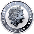 #AL# Australia, Elżbieta II, dolar 2018, Emu, uncja srebra