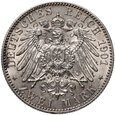 309.  Niemcy, Wilhelm II, 2 marki 1901, 200-lecie Królestwa Pruskiego