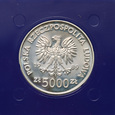 Polska, PRL, 5000 złotych 1989, Zabytki Torunia