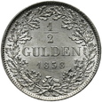 351. Niemcy, Bawaria, Ludwik I, 1/2 guldena, 1838