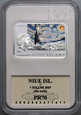 #AJ# NIUE, Elżbieta II, dolar 2007, Vincent van Gogh, GCN PR70