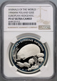 #AJ# Polska, III RP, 20 złotych 1996, Jeż, NGC PF 67