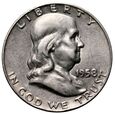 05. USA, 1/2 dolara 1958 D, Benjamin Franklin