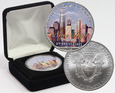 USA, 1 dolar 2009, Srebrny orzeł, 8 rocznica ataku na WTC, uncja Ag
