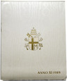 29. Watykan, zestaw 7 monet, od 10 do 1000 lirów, 1989