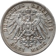 Niemcy, Prusy, Wilhelm II, 3 marki 1910 A, Berlin