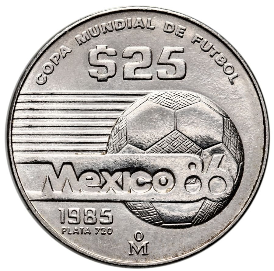 21. Meksyk, 25 peso 1985