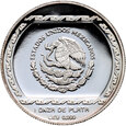 Meksyk, 5 pesos 1993, Carita Sonriente, stempel lustrzany (proof)