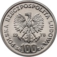 #AM# Polska, PRL, 100 zł 1978, Interkosmos, próba, nikiel